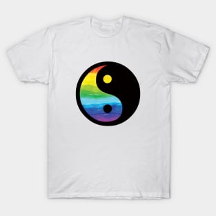 rainbow yin yang T-Shirt